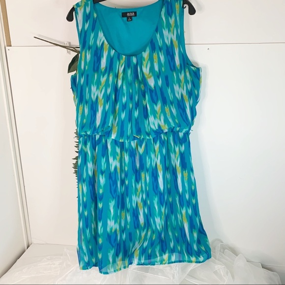 A.N.A. Women’s Lined Print Dress! XL - Picture 1 of 5